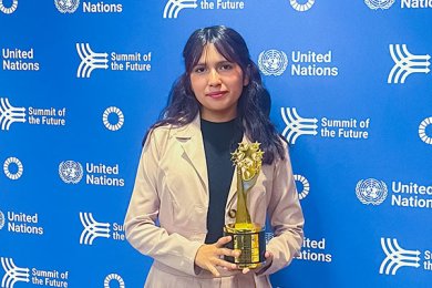 Alumna de Ingeniería Ganadora del Chegg.org Global Student Prize 2024