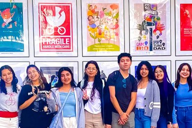 Estudiantes de Diseño en la Bienal Internacional de Cartel en Querétaro