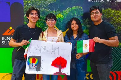 Estudiantes de Animación Digital en la Final Global de la Game Jam Plus en Brasil