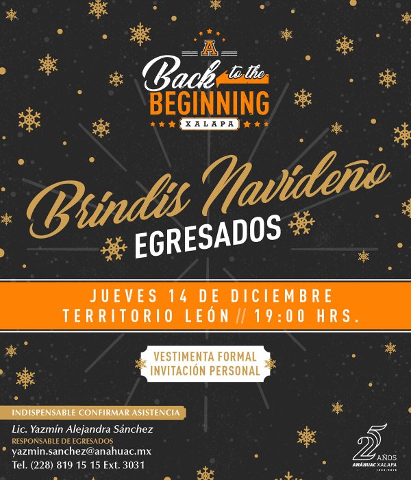 Brindis Navideño para Egresados