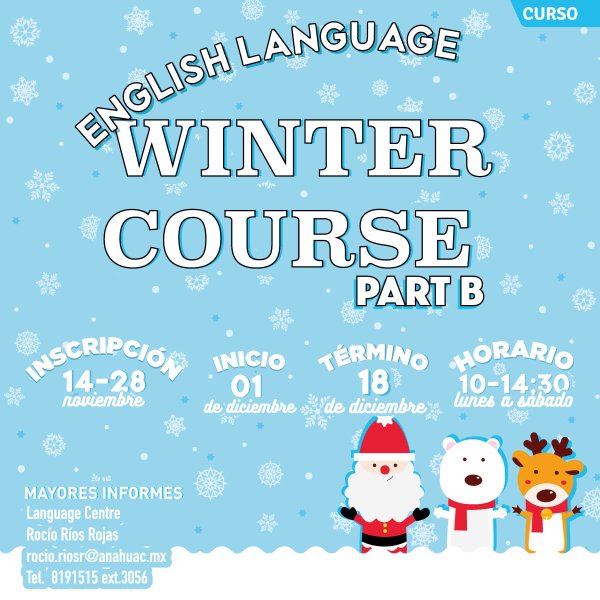 Ver en pantalla completa English Language Winter Course Part B