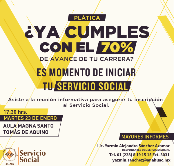 Ver en pantalla completa Reunión Informativa Servicio Social