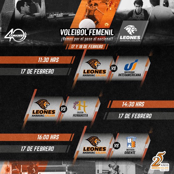 Ver en pantalla completa Voleibol Femenil: Torneo Previo al Nacional de CONADEIP