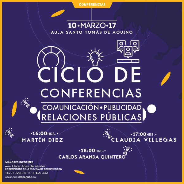 Ver en pantalla completa Ciclo de Conferencias: Comunicación, Publicidad y Relaciones Públicas