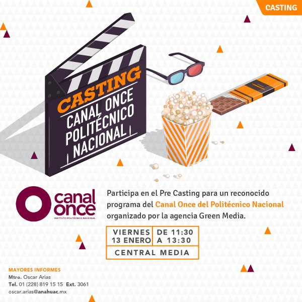 Ver en pantalla completa Casting: Canal Once IPN