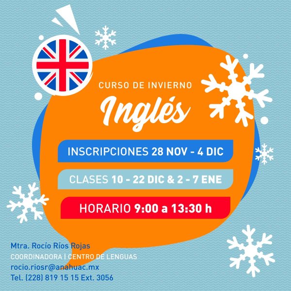 Ver en pantalla completa Curso de Invierno de Inglés