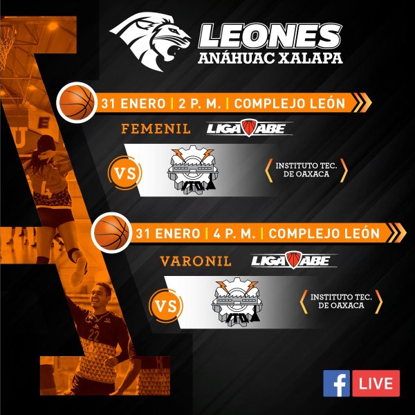 Ver en pantalla completa Jornada Doble de Básquetbol ABE: Femenil y Varonil