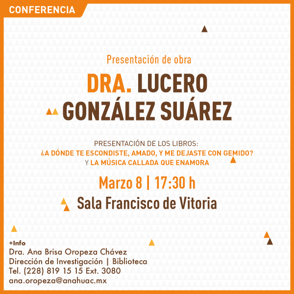 Ver en pantalla completa Presentación de la obra de la Dra. Lucero González Suárez