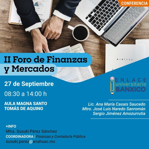 Ver en pantalla completa II Foro de Finanzas y Mercados