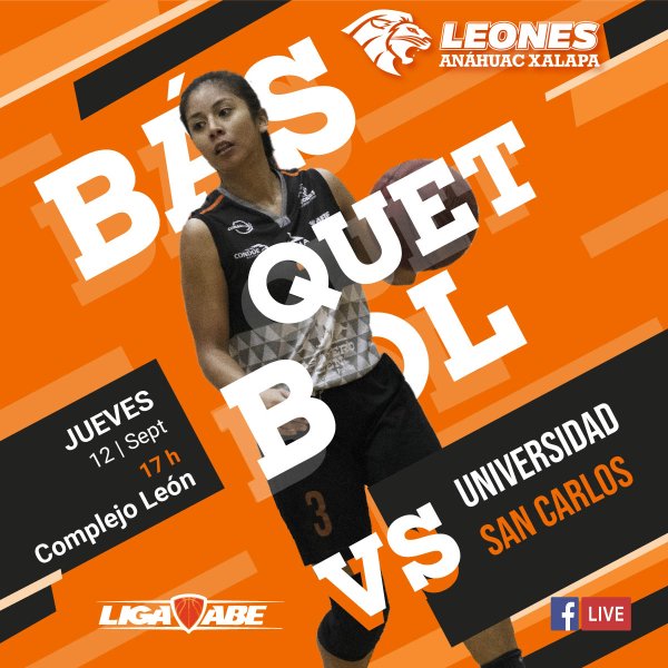 Ver en pantalla completa Básquetbol Femenil ABE: Leonas vs Universidad San Carlos
