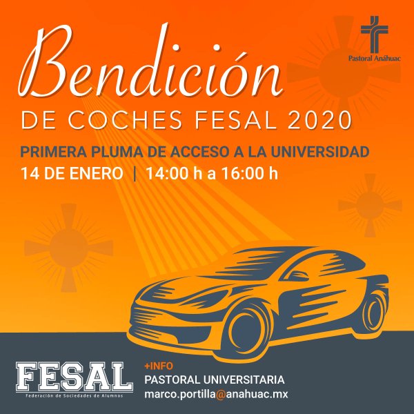 Ver en pantalla completa Bendición de Coches FESAL 2020