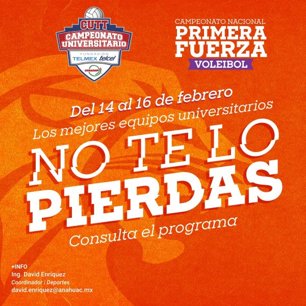 Ver en pantalla completa Campeonato Universitario Telmex Telcel de Voleibol