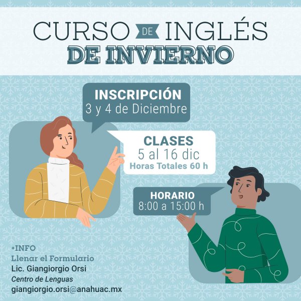 Ver en pantalla completa Curso de Inglés de Invierno