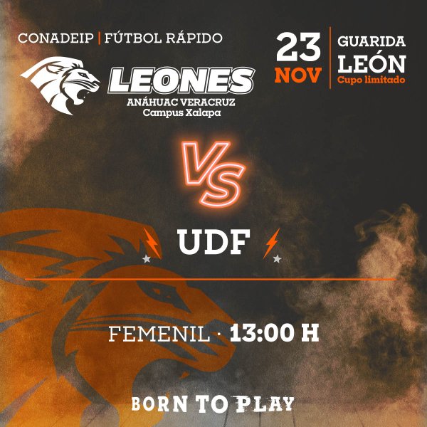 Ver en pantalla completa Fútbol Rápido Femenil: Leonas vs UDF