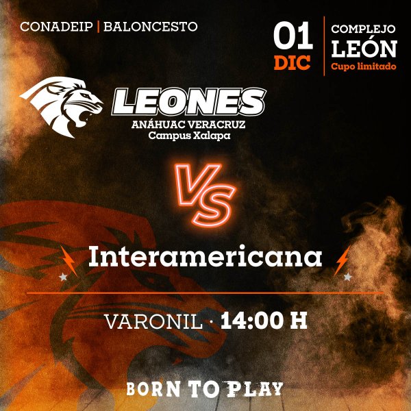 Ver en pantalla completa Baloncesto Varonil: Leones vs Interamericana