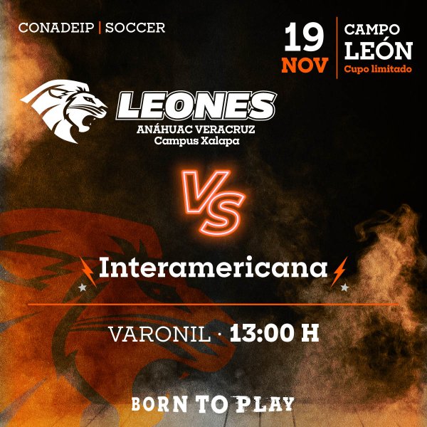 Ver en pantalla completa Soccer Varonil: Leones vs Interamericana