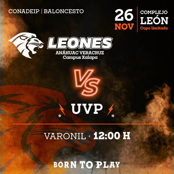 Ver en pantalla completa Baloncesto Varonil: Leones vs UVP