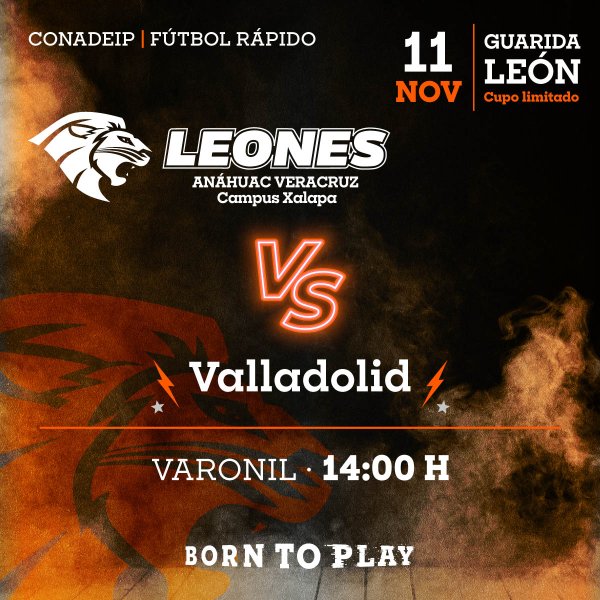Ver en pantalla completa Fútbol Rápido Varonil: Leones vs Valladolid