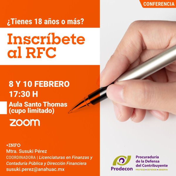 Ver en pantalla completa ¿Tienes 18 años o más? Inscríbete al RFC