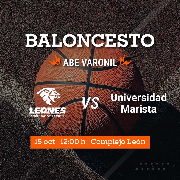 Ver en pantalla completa Baloncesto Varonil ABE: Leones vs Universidad Marista