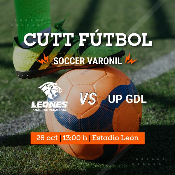 Ver en pantalla completa CUTT Fútbol Soccer Varonil: Leones vs UP GDL