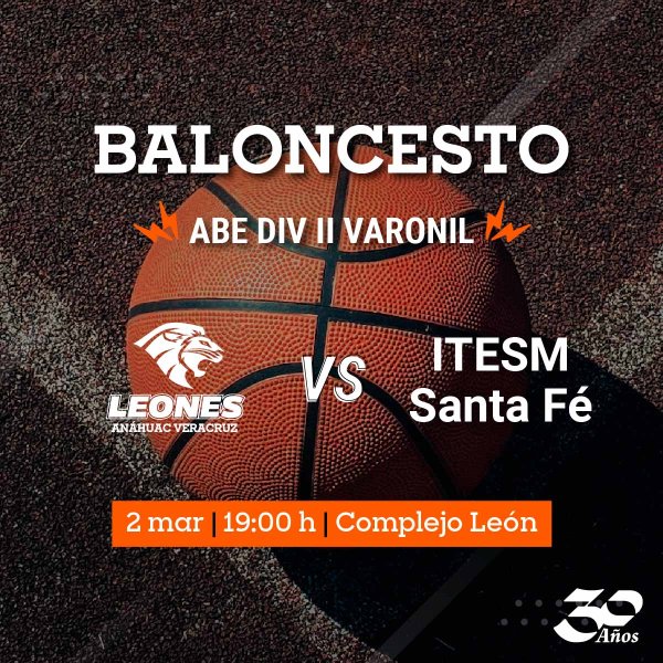 Ver en pantalla completa Baloncesto Varonil ABE: Leones vs ITESM