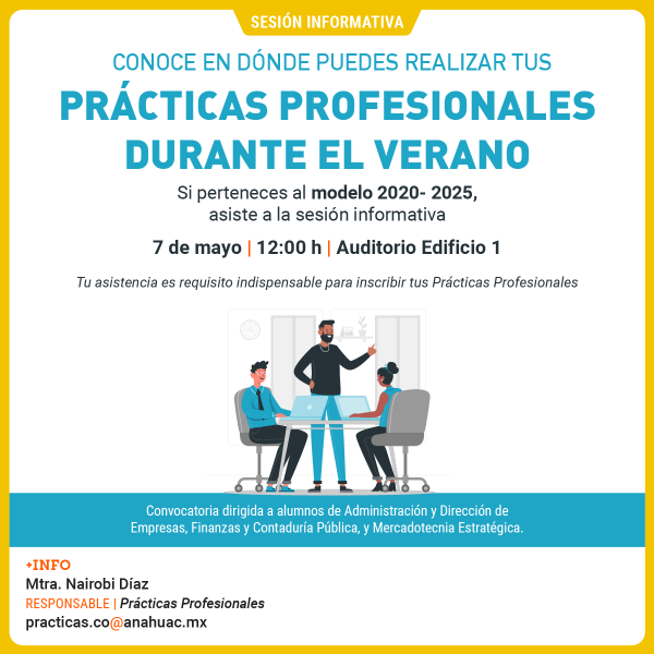 Sesión informativa de Prácticas Profesionales de Verano