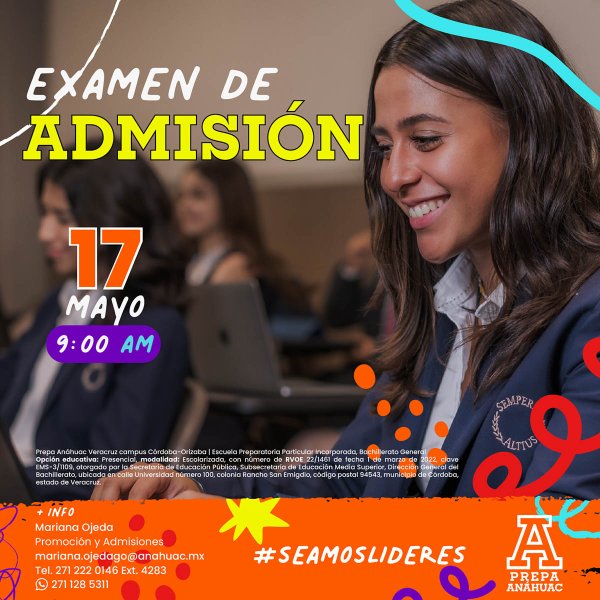 Ver en pantalla completa Examen de Admisión