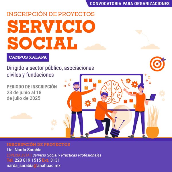 Servicio Social: Convocatoria para Organizaciones