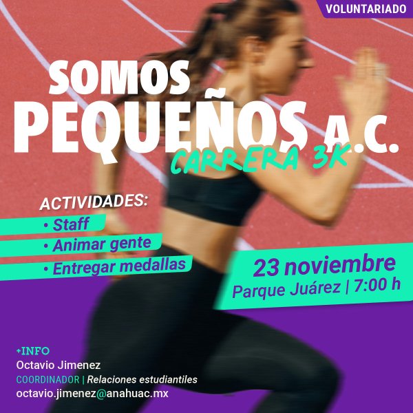 Carrera 3K: Somos Pequeños A.C.